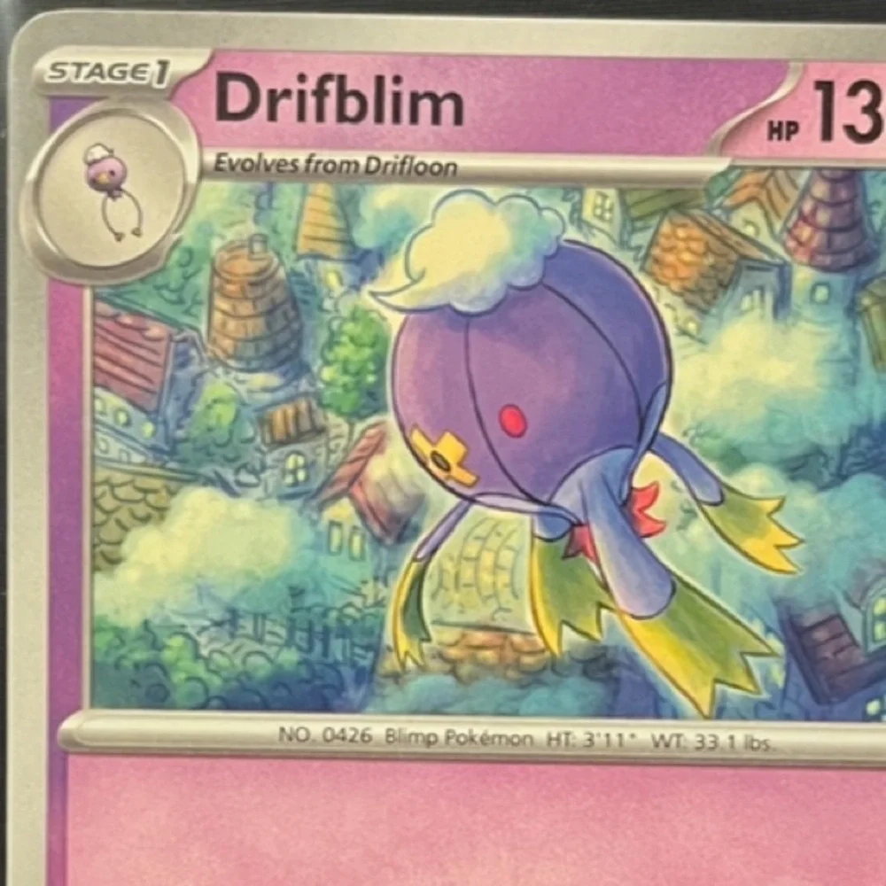 POKEMON CARDS - SV07: STELLAR CROWN 2024 DRIFLOON #60/142 & DRIFBLIM #61/142